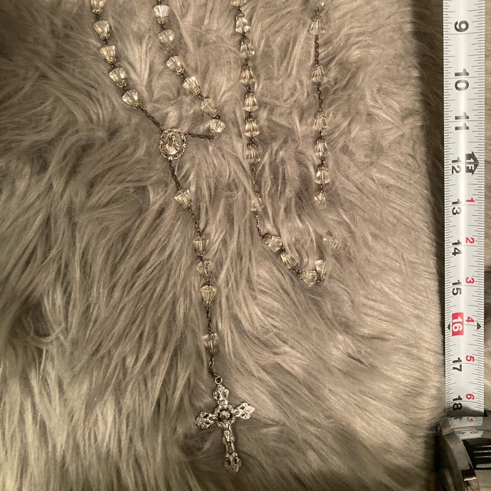 Gorgeous sterling and crystal rosary